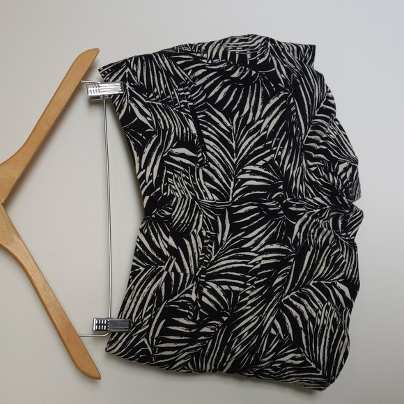 audrey & celine linen rayon blend palm print shorts size 6 - Picture 4 of 10